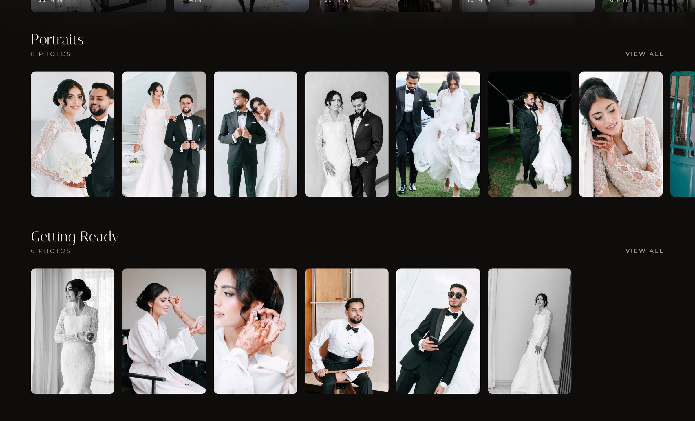 Mohammed & Naazneen's wedding photo sets in Dellro's Grove layout