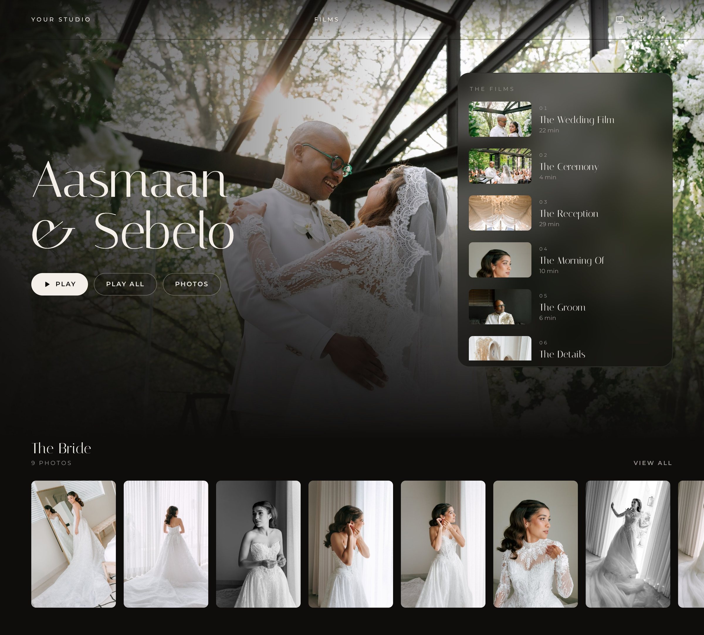 Aasmaan & Sebelo's wedding gallery in Dellro's Mirage layout